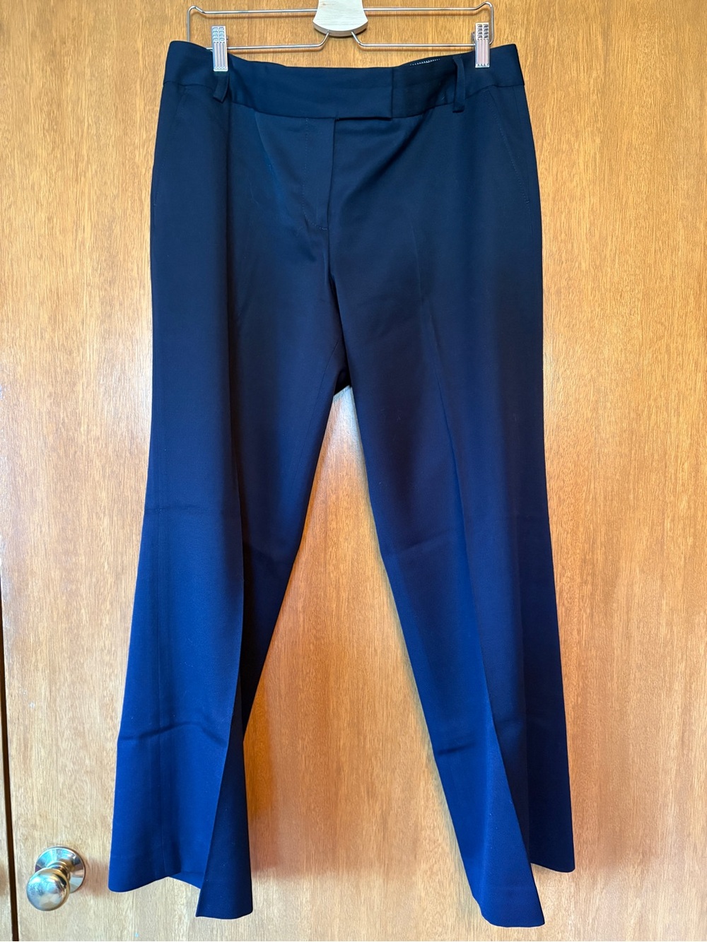 J.Crew wool city fit navy pants, 14, navy
